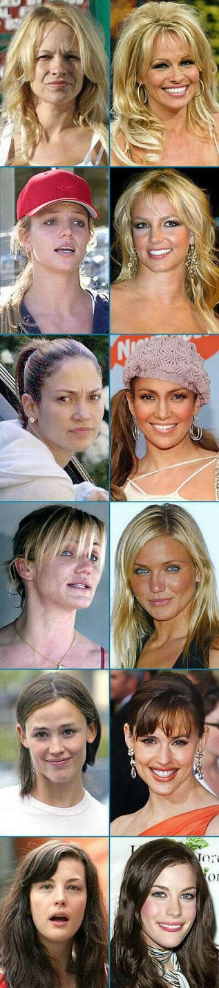 celebrities with no makeup. Celebrities Without Make-up